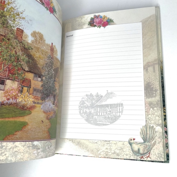 VINTAGE Journal & Address Book Brand New! Treasury Of Country Cottages - Picture 7 of 14